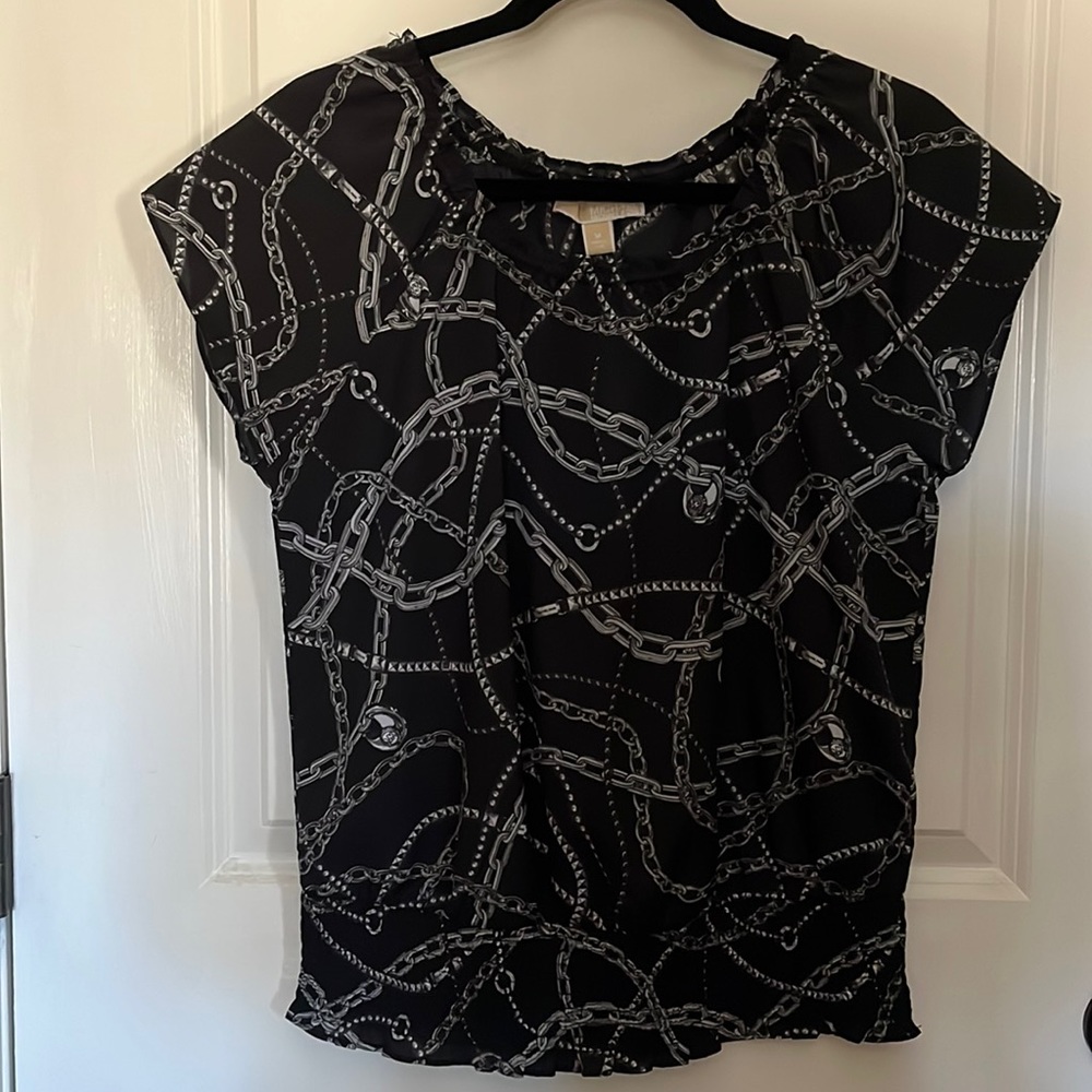 MICHAEL KORS black and white top